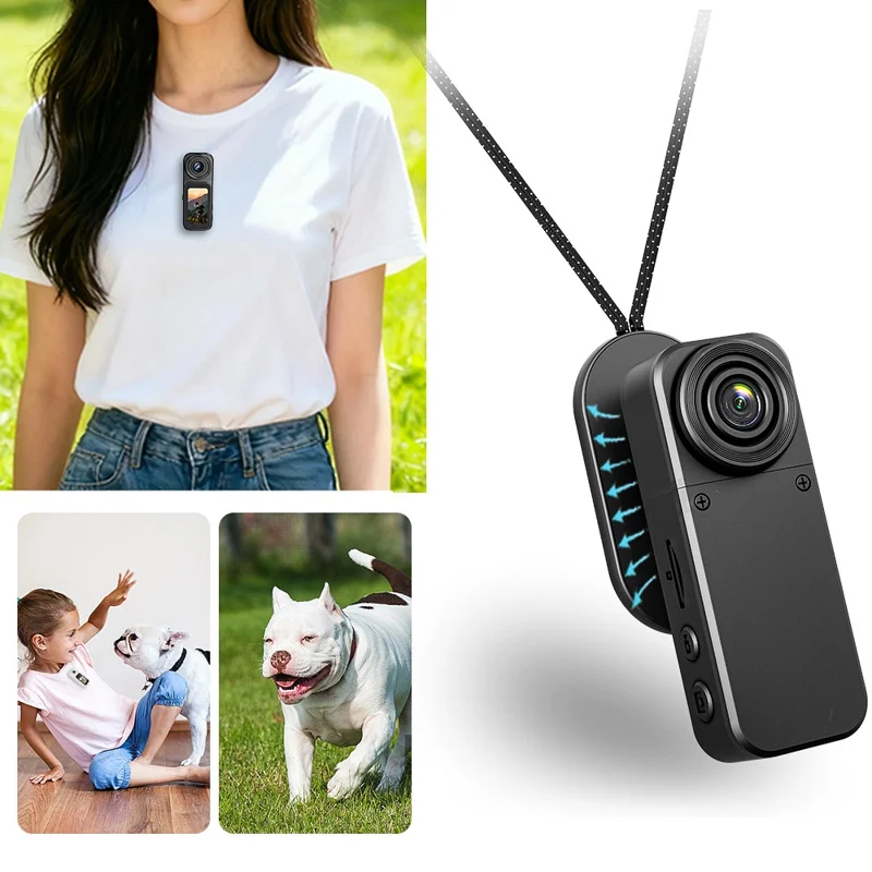 A75 1.47 Inch Touchscreen Thumb Camera 200MP HD Photo / Video Recording Action Camera with Rotatable Lens