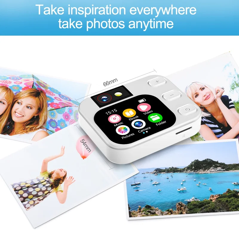 X19 2.0 Inch Touch Screen Digital Camera with Flip Lens HD Photo Video Recording MP3 Player