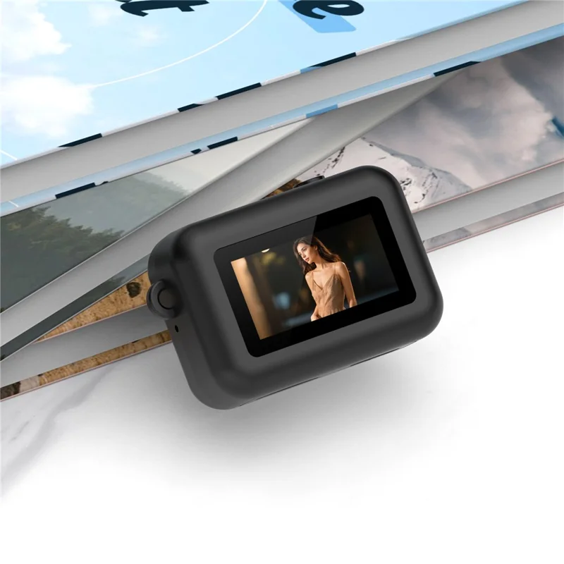 AC06 Mini Digital Camera 0.96 Inch HD Screen 1080P Thumb Camera Video Recorder CCD - Black