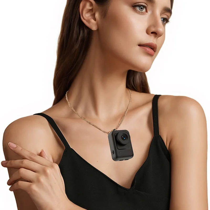 AC06 Mini Digital Camera 0.96 Inch HD Screen 1080P Thumb Camera Video Recorder CCD - Black