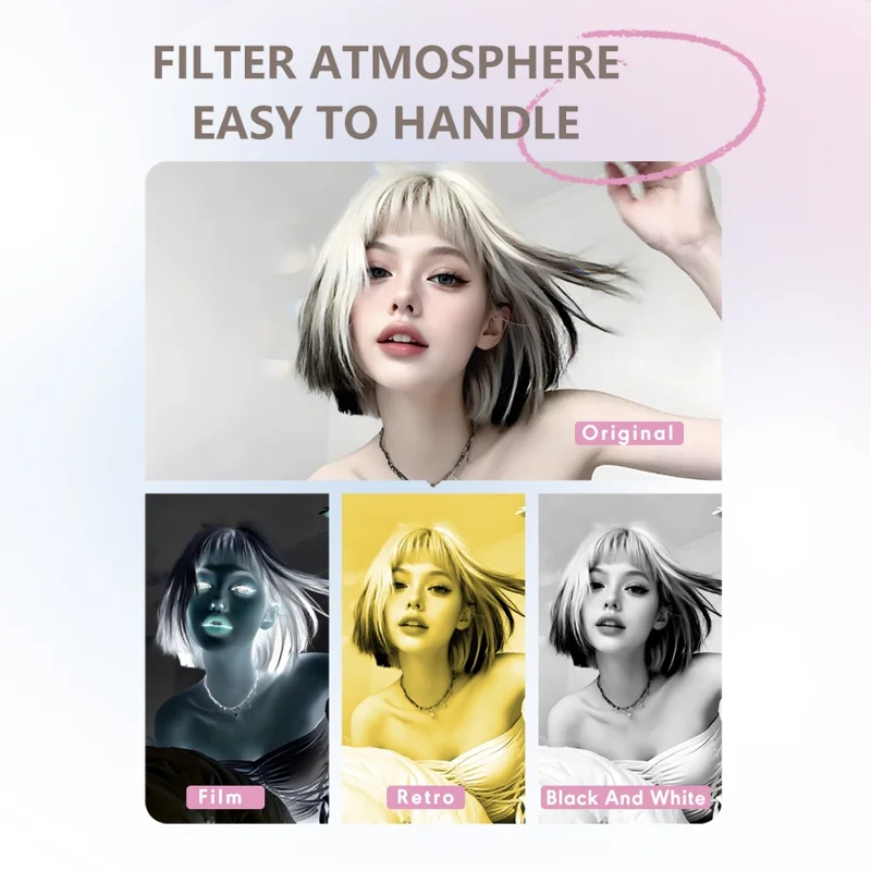 S162 1080P Mini Thumb Camera 1.47 Inch Flip Screen Digital Camera CCD HD Video / Photo For Vlogging - Beige