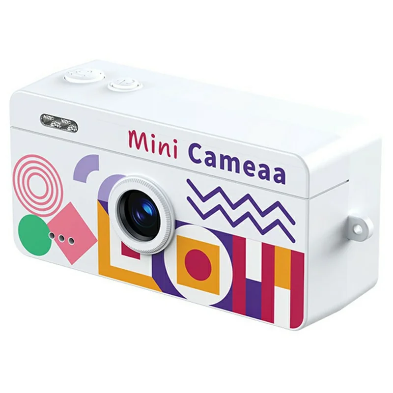 M9 1.47 Inch HD Photo Video CCD Thumb Camera Portable Keychain Mini Digital Camera with Flash  /  Filters - White