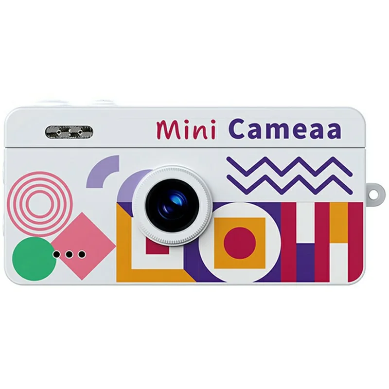 M9 1.47 Inch HD Photo Video CCD Thumb Camera Portable Keychain Mini Digital Camera with Flash  /  Filters - White