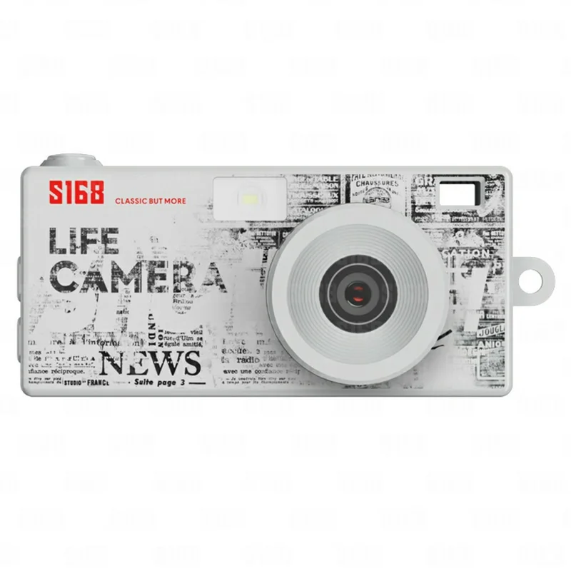 S168 1.47 дюймов 2K HD мини-цифровая камера CCD, карманная камера со вспышкой, циклическая запись — прозрачная
