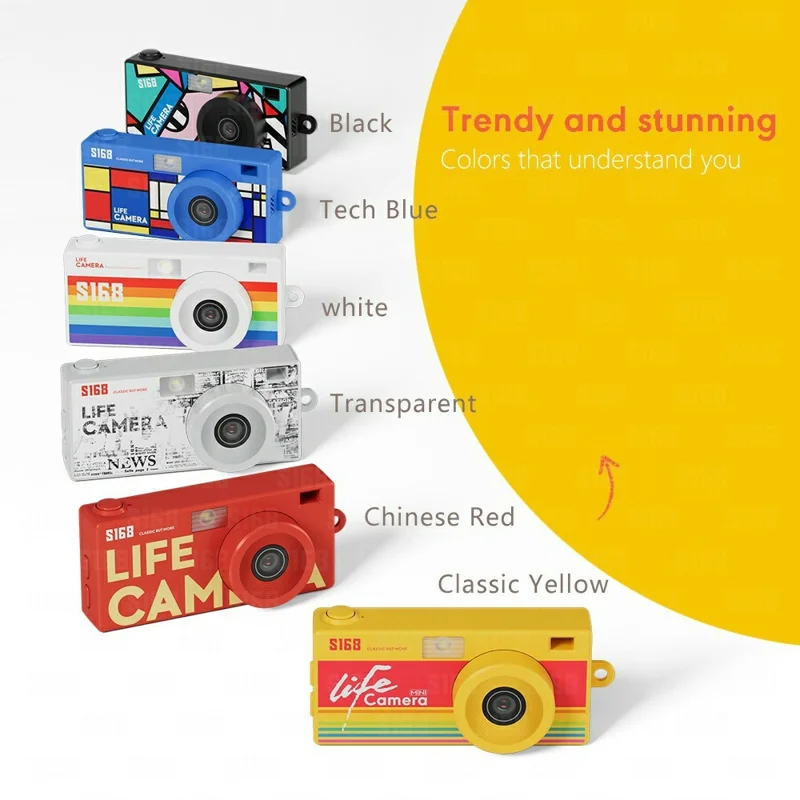 S168 1.47 дюймов 2K HD мини-цифровая камера CCD, карманная камера со вспышкой, циклическая запись — прозрачная