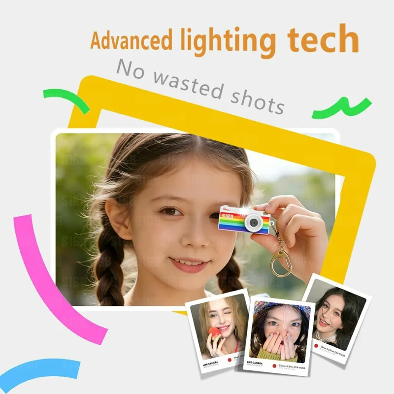 S168 1,47 inch 2K HD Mini Digitale Camera CCD Duimcamera met Flitslicht Loopopname - Rood