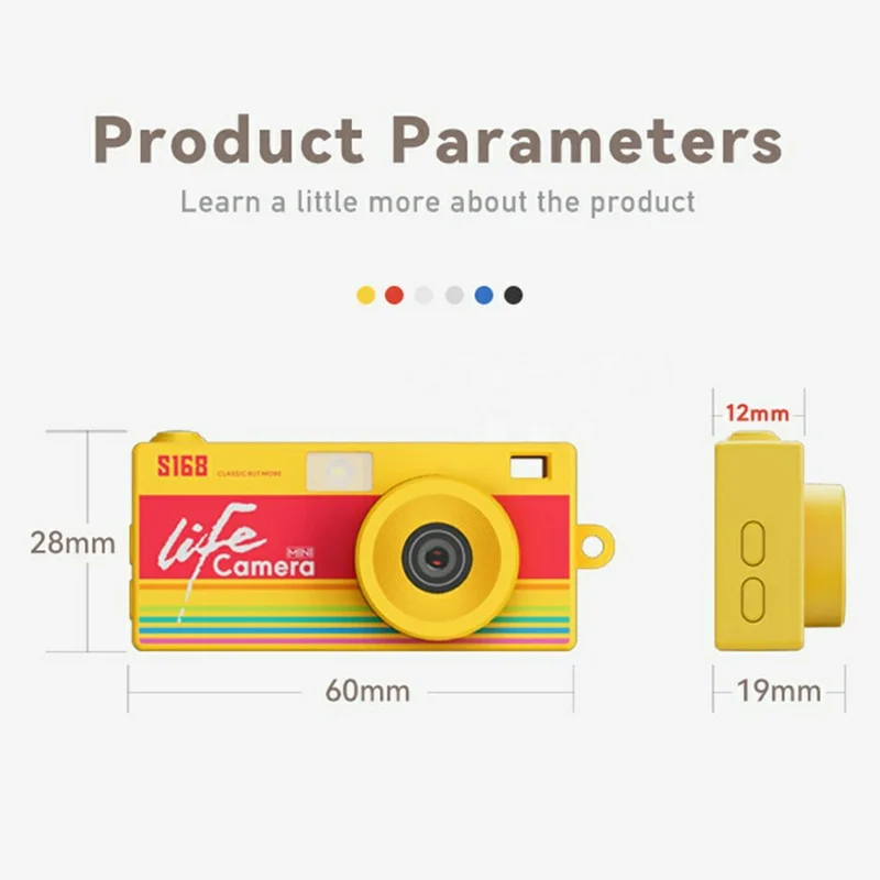 S168 1,47 inch 2K HD Mini Digitale Camera CCD Duimcamera met Flitslicht Loopopname - Rood