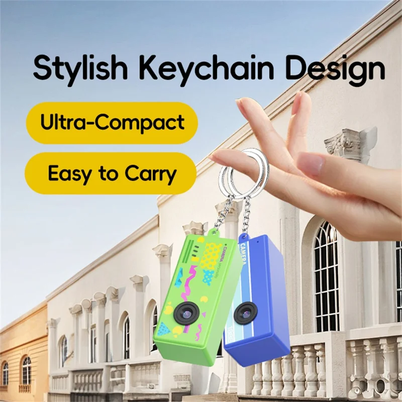 X7 0.96 Inch Mini Retro Digital Camera CCD Sensor 1080P HD Video Recording Keychain Camera - Red