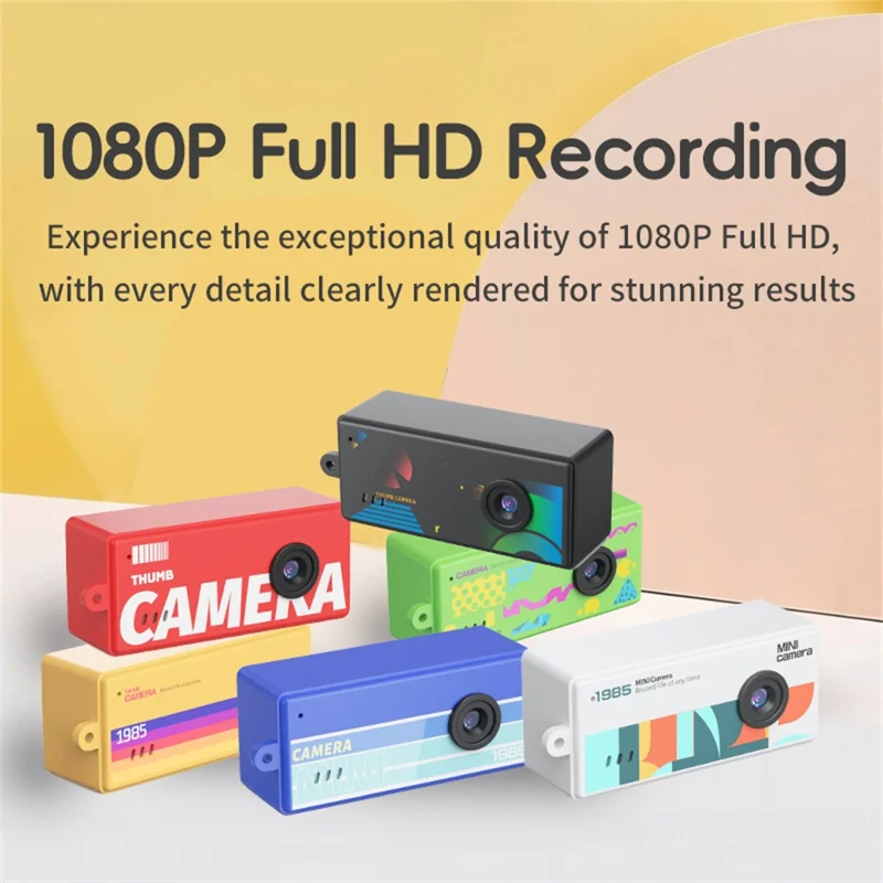 X7 0.96 Inch Mini Retro Digital Camera CCD Sensor 1080P HD Video Recording Keychain Camera - Red