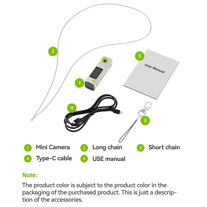 G10 Mini Camera 0.96 Inch TFT LCD Screen 2K HD Video Recorder with 230 Degree Rotatable Lens Portable Keychain Camera - Grey