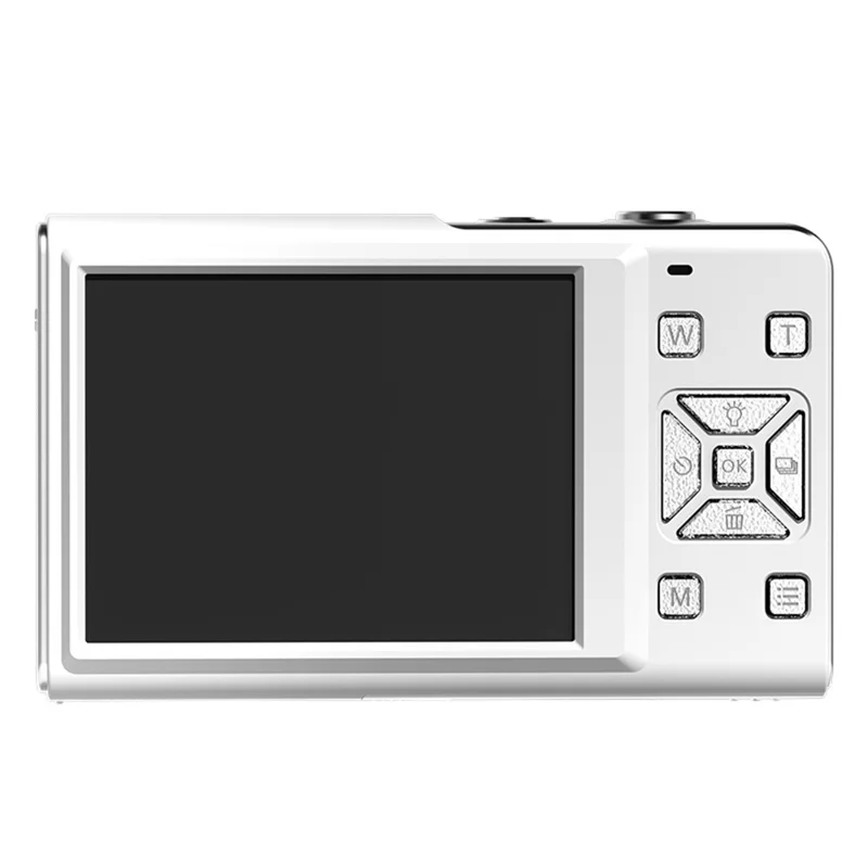 M20 2.8 Inch IPS Screen 64MP Digital Camera 4K Video Recorder 16X Zoom CCD Card Camera for Vlog Photography - White