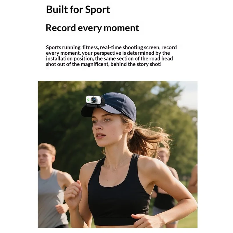 LK018 WiFi Mini Action Camera Thumb Size HD Sports Camera for Vlog Recording (without Memory Card) - Black