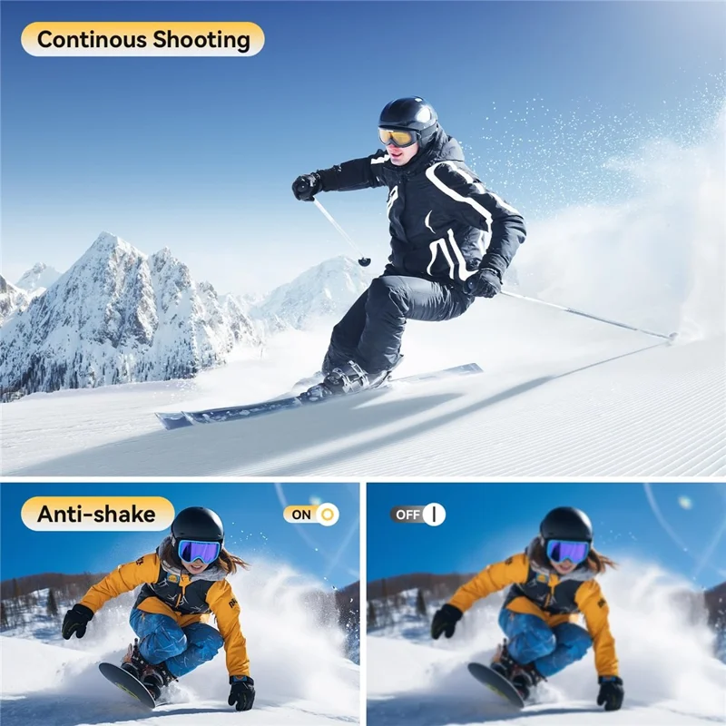 WP10 2.8inch 4K Digital Camera 48MP 6X Optical Zoom 10m Waterproof Camera for Underwater Diving - Yellow