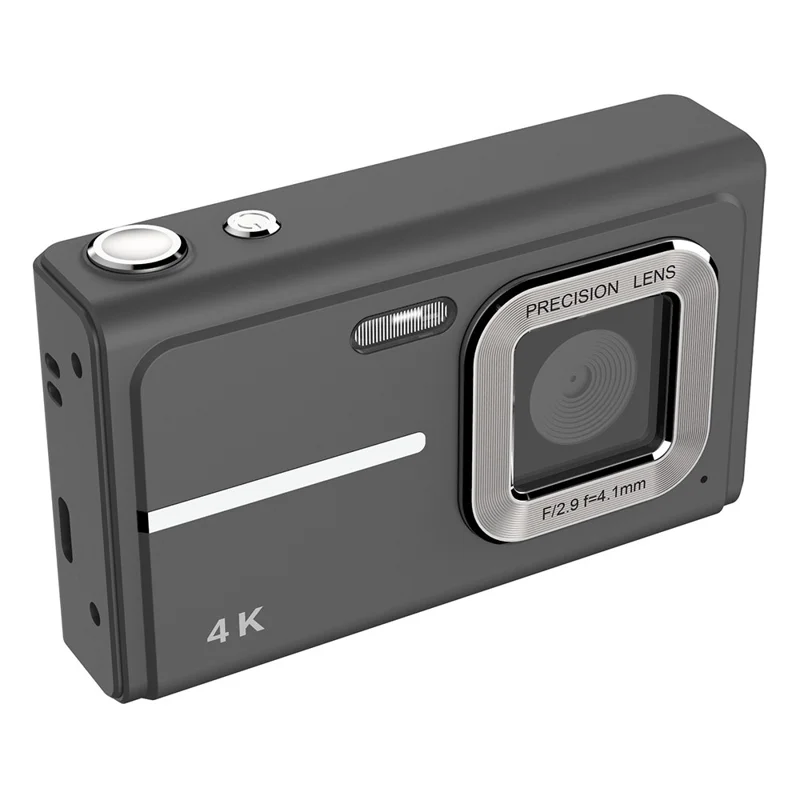 X1 48MP Digital Camera 2.4 Inch LCD Screen 5X Zoom Video Recorder for Vlogging Photography - Black