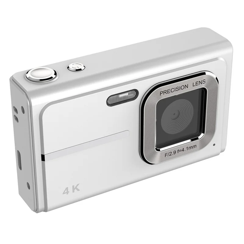 Câmara Digital X1 48MP com Ecrã LCD de 2,4 Polegadas, Zoom 5X, Gravador de Vídeo para Vlogging e Fotografia - Cinzento