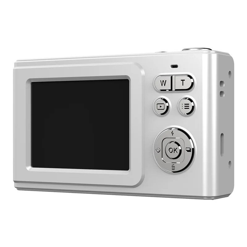 Câmara Digital X1 48MP com Ecrã LCD de 2,4 Polegadas, Zoom 5X, Gravador de Vídeo para Vlogging e Fotografia - Cinzento