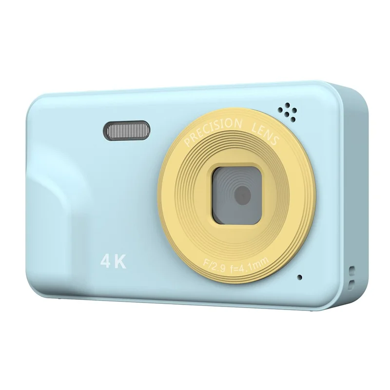 X2 Auto Focus 5X Optical Zoom Video Recorder 2.0 Inch IPS Screen 4K CCD Digital Camera - Blue