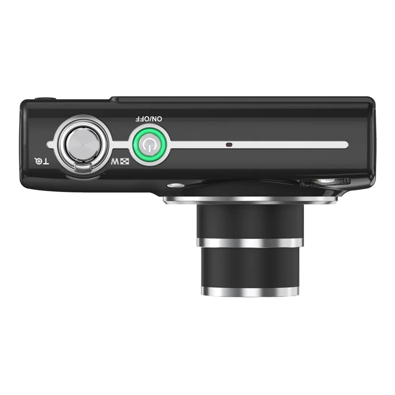 DC408X 5K Digitalkamera 2,8 tum IPS Touchscreen Dubbellins HD 64MP Högupplöst Bildkamera - Svart