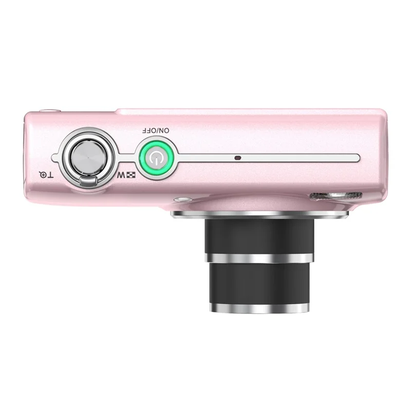 DC408X 5K Digital Camera 5X Optical Zoom Dual Lens 2.8 Inch Flip Touch Screen Autofocus Camera with LED Flash - Pink