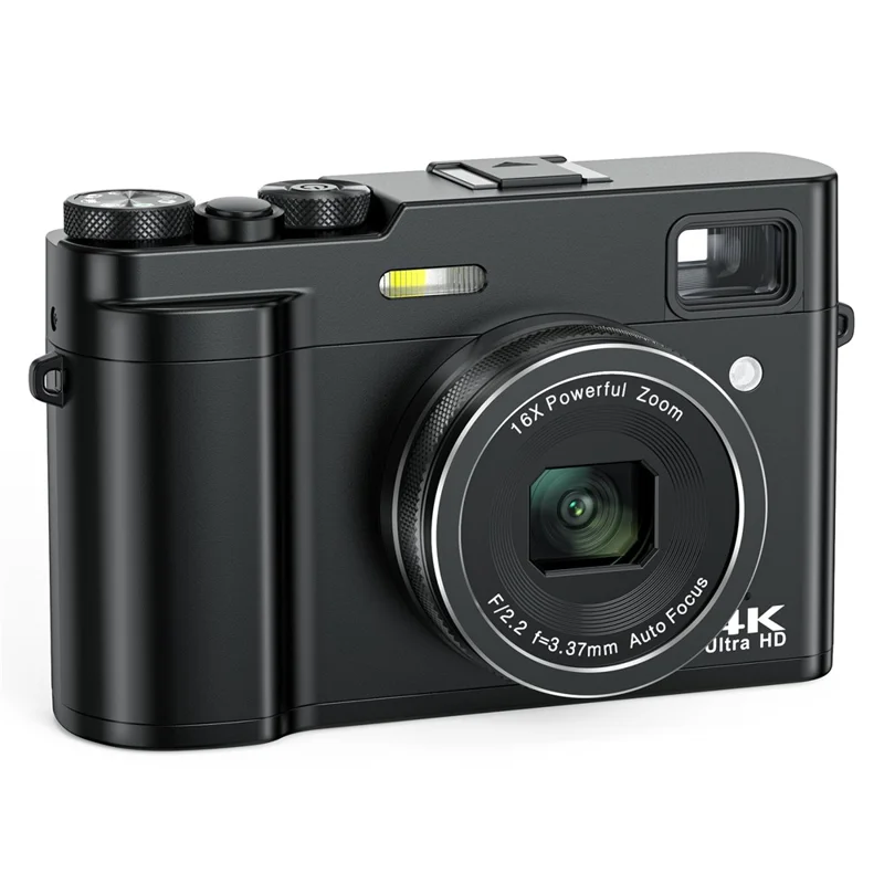 DC213 4K Digitalkamera 48 MP 16X Zoom 2,8 tum IPS-display Autofokus LED-belysning Vloggkamera för fotografering