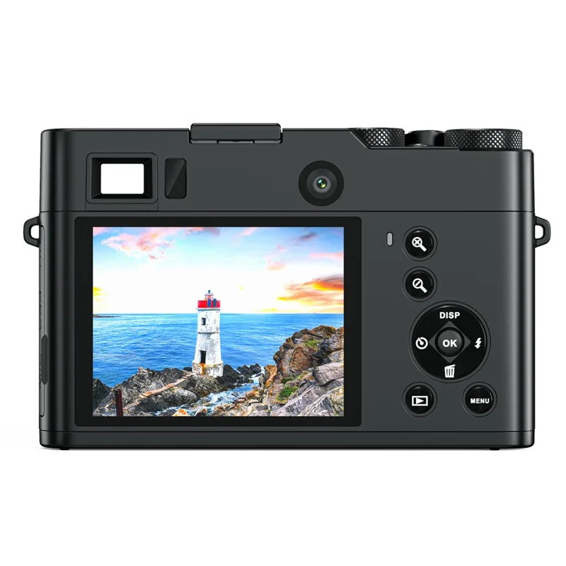 DC213 4K Digitalkamera 48 MP 16X Zoom 2,8 tum IPS-display Autofokus LED-belysning Vloggkamera för fotografering