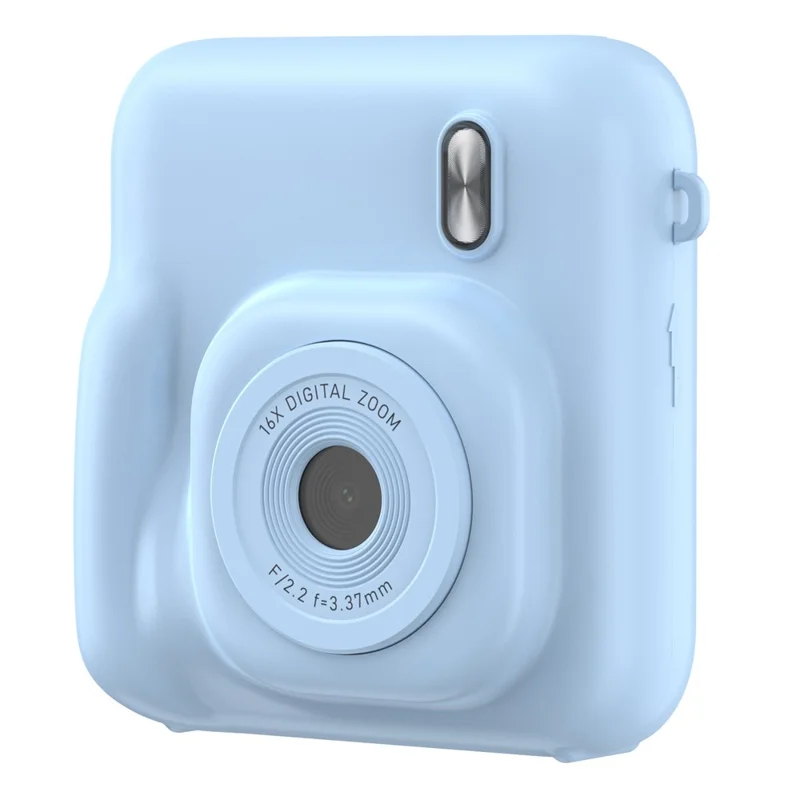DC506 Kids Mini Instant Camera Dual Lens Front Rear 48MP Digital Instant Camera for Children Photography - Blue