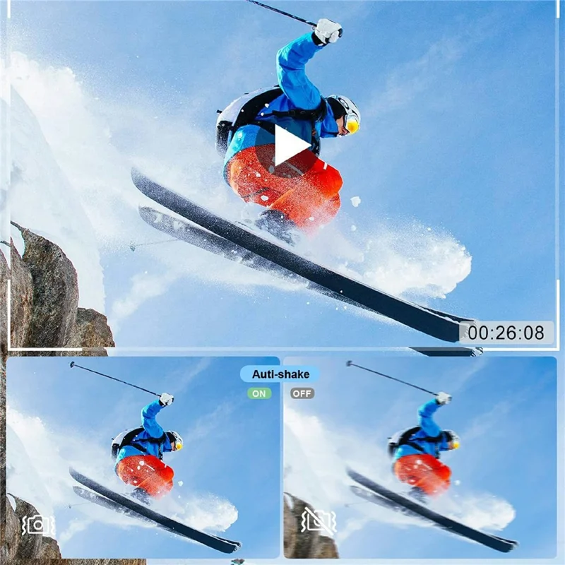 V03 3.5+2.0 Inch Dual Screen Digital Camera 80MP 5K Video 18X Zoom Autofocus Camera for Photography Vlog