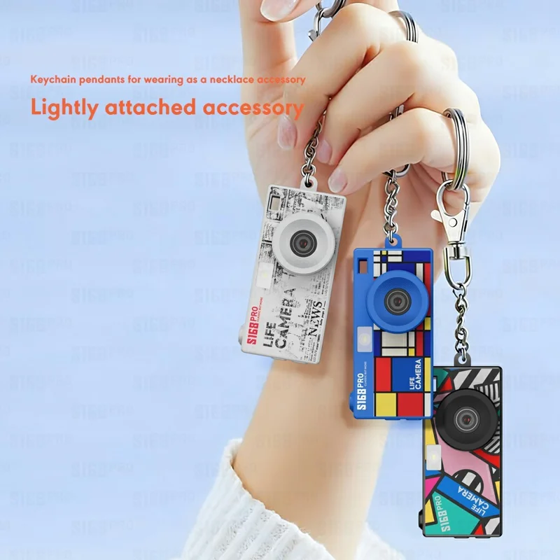 S168PRO Mini Camera 1080P HD Vintage CCD 1.47 Inch IPS Screen 180mAh Battery Portable Digital Camera for Students Gift - Yellow