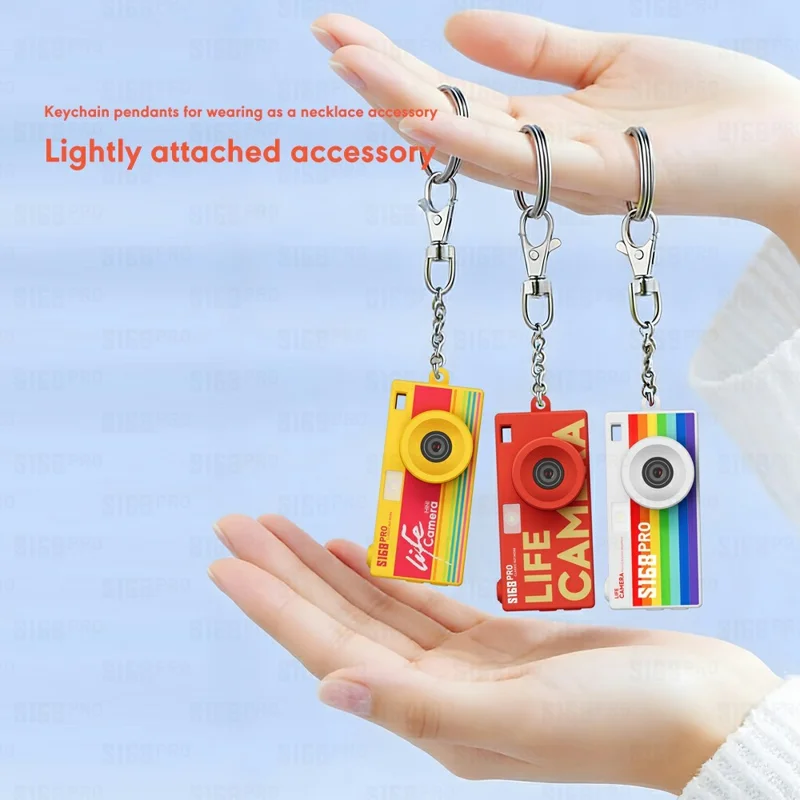 S168PRO Mini Camera 1080P HD Vintage CCD 1.47 Inch IPS Screen 180mAh Battery Portable Digital Camera for Students Gift - Yellow