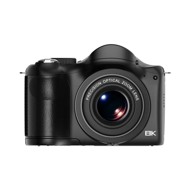 CDR7H 8K Digital Camera 75MP CMOS Sensor 40X Zoom 3.0 inch IPS Screen WiFi Vlog Camera for Photography - Black