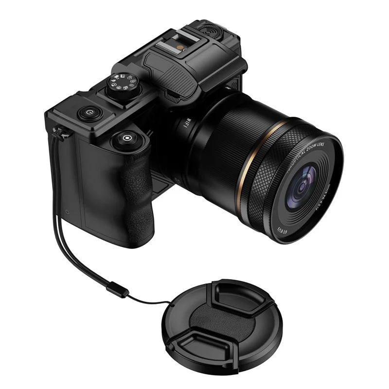 XJ18 Цифровая камера 8K, 18-кратный оптический зум, 92 МП, камера с WiFi и пультом дистанционного управления с поддержкой Bluetooth — Черный