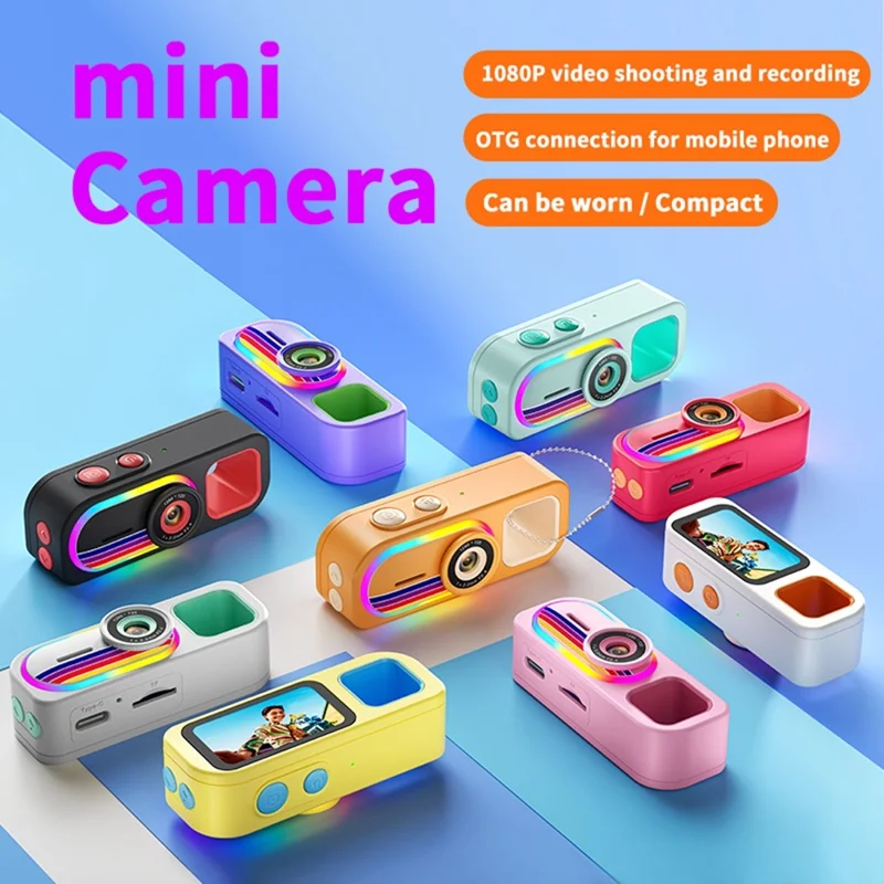 LK-039 1.47 inch Thumb Camera Photo Video Recorder Mini Digital Camera - Orange
