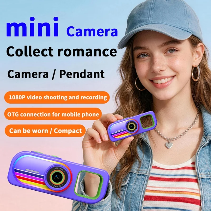 LK-039 1.47 inch Thumb Camera Photo Video Recorder Mini Digital Camera - Orange