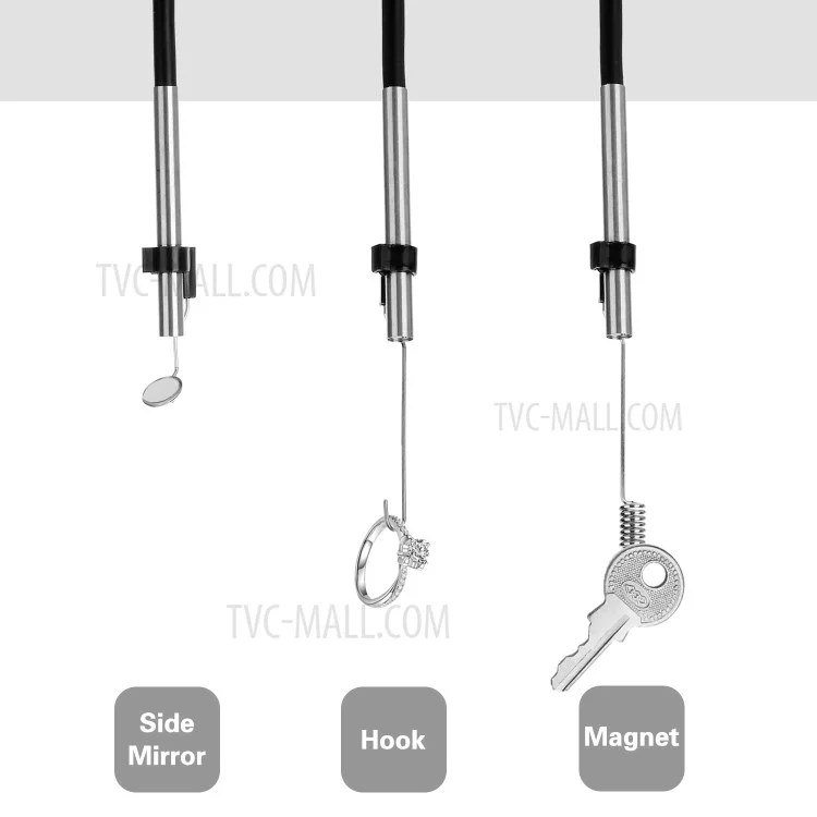 AN100 3-in-1 Endoscope Inspection Camera 3.9mm Snake Camera with 2M Semi-Rigid Cable