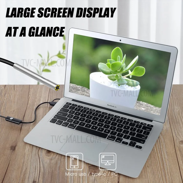Эндоскоп AN100 3-IN-1 Endoscope Camera 3,9 Мм Камера Snake С 3,5 М Полужестким Кабелем