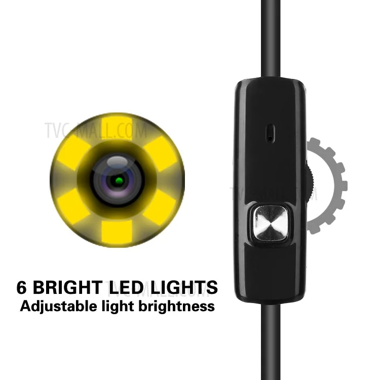 Эндоскоп AN100 3-IN-1 Endoscope Camera 3,9 Мм Камера Snake С 3,5 М Полужестким Кабелем