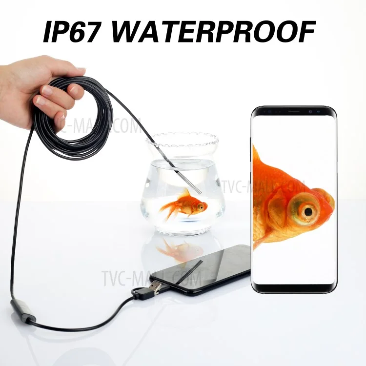 Эндоскоп AN100 3-IN-1 Endoscope Camera 3,9 Мм Камера Snake С 3,5 М Полужестким Кабелем