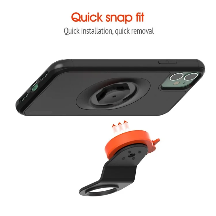 Mountain Bike Fahrradlenker Handy-Halterung mit stoßfester Schutzhülle für iPhone 11 6.1 Zoll