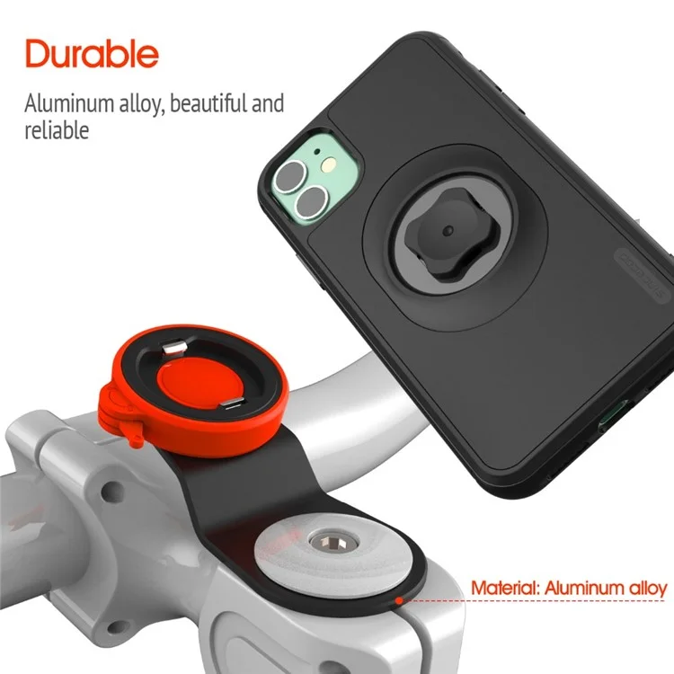 Mountain Bike Bicycle Handlebar Phone Bracket with Shockproof Phone Shell for iPhone 8/7 4.7 inch