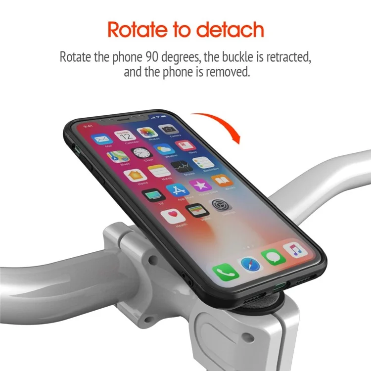 Mountain Bike Bicycle Handlebar Phone Bracket with Shockproof Phone Shell for iPhone 8/7 4.7 inch