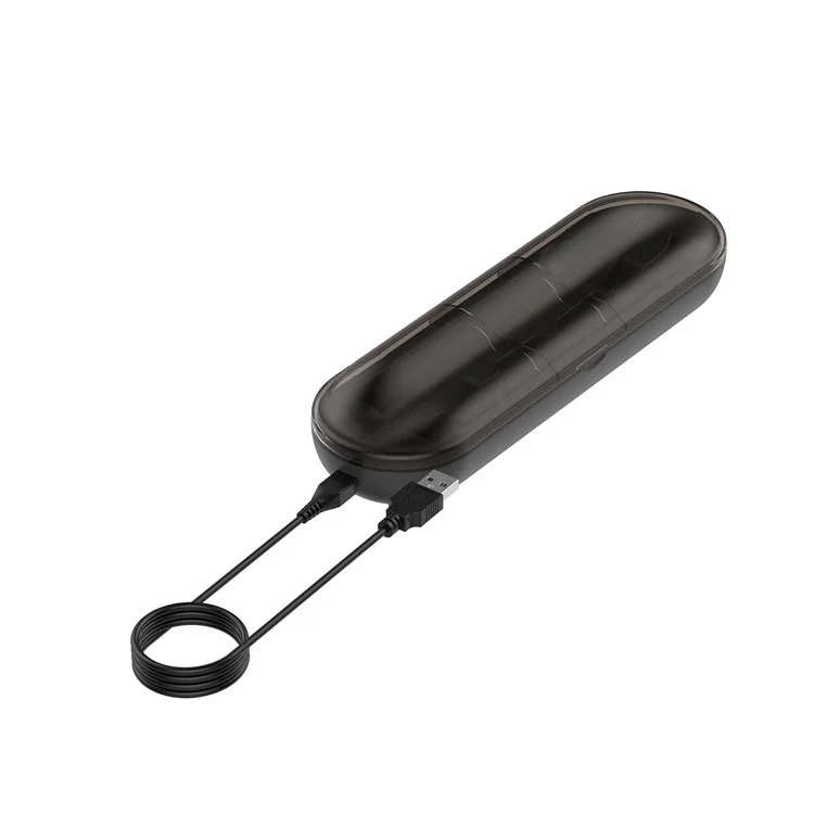 Carregador de Escova de Dentes Caso de Carregamento USB Caixa de Armazenamento para Philips Sonicare DiamondClean HX9210 - Preto