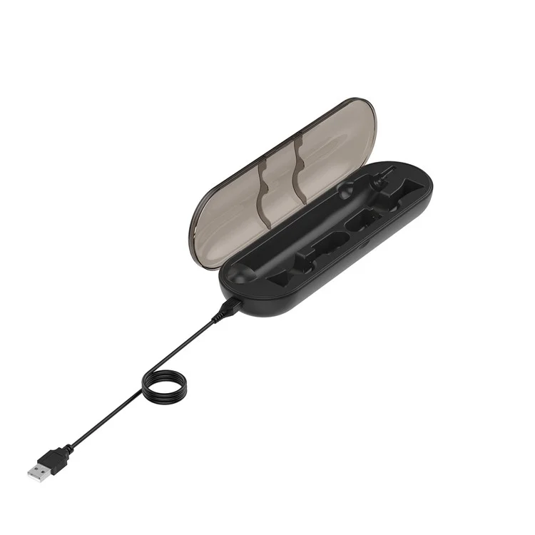 Carregador de Escova de Dentes Caso de Carregamento USB Caixa de Armazenamento para Philips Sonicare DiamondClean HX9210 - Preto