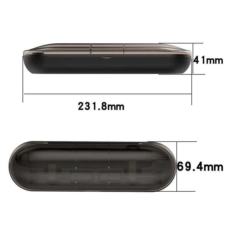 Carregador de Escova de Dentes Caso de Carregamento USB Caixa de Armazenamento para Philips Sonicare DiamondClean HX9210 - Preto