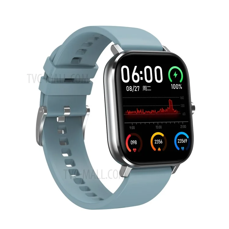 1.54-inch Large Screen Multiple Watchfaces Bluetooth-compatible Call Health Monitoring Multi-function Smart Watch - Silver/Blue