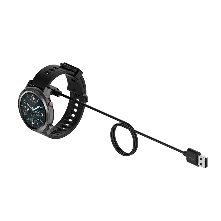 Station de Câble de Charge USB Magnétique 1M Pour Ticwatch GTX / Mibro Watch Lite 2 / Regarder L'air / Regarder C2 / Regarder T1