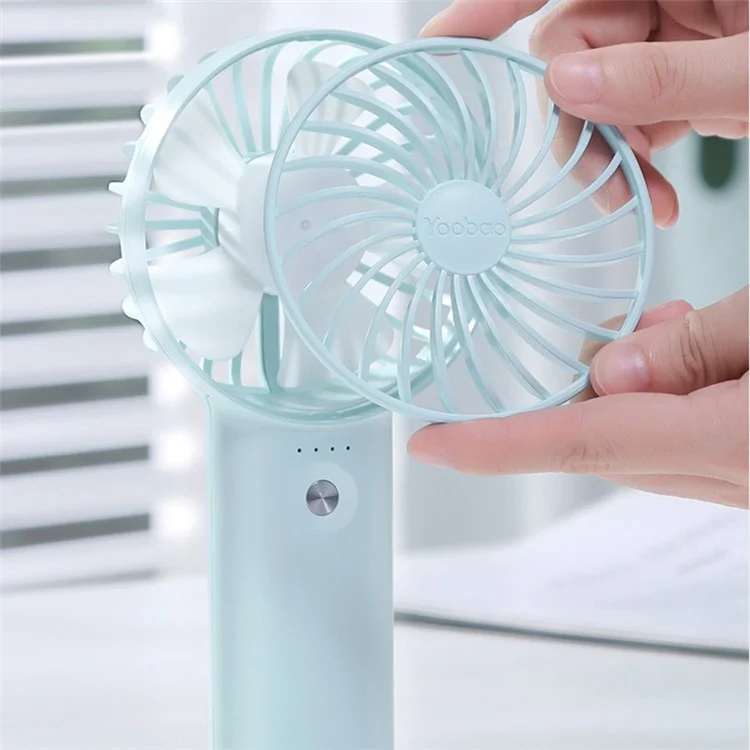 YOOBAO Y-F3 5000mAh Mini Handheld Fan 3 Speeds Adjustable Summer Fan - White