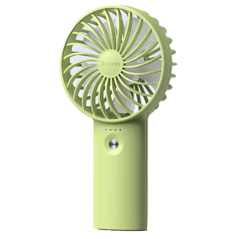 YOOBAO Y-F3 5000mAh Mini Handheld Fan 3 Speeds Adjustable Summer Fan - Mint Green