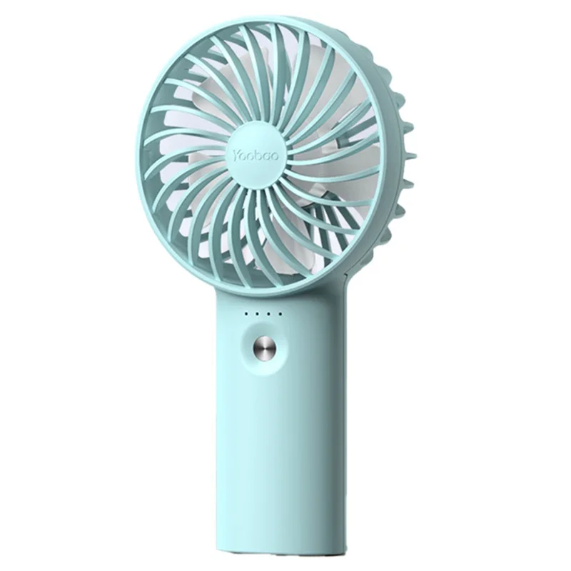 YOOBAO Y-F3 5000mAh Mini Handheld Fan 3 Speeds Adjustable Summer Fan - Blue