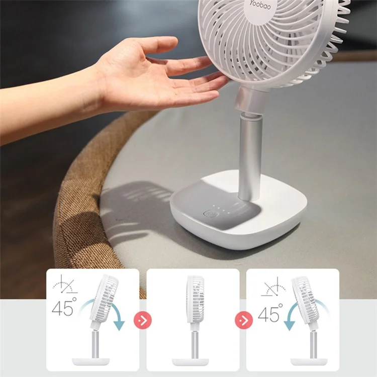 YOOBAO F1 10000 Desktop Fan Turbo Cooling Fan 4 Wind Speed Adjustable Angle