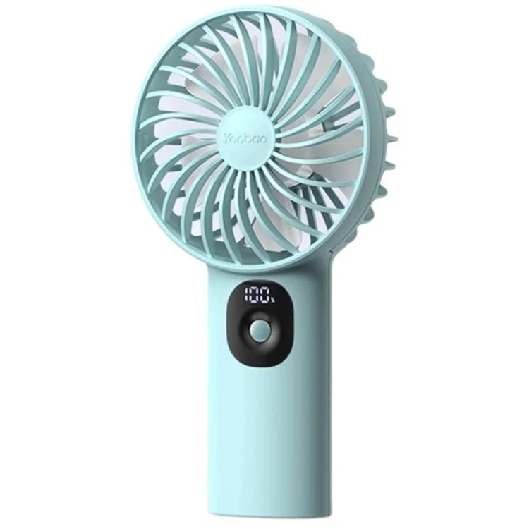 YOOBAO Y-F3PL 8000mAh Handheld Fan Portable Cooling Fan with Battery Indicator - Blue